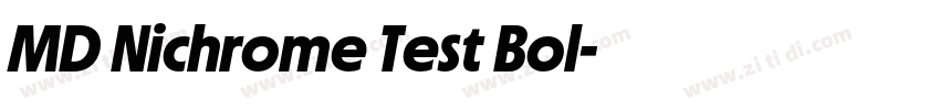 MD Nichrome Test Bol字体转换